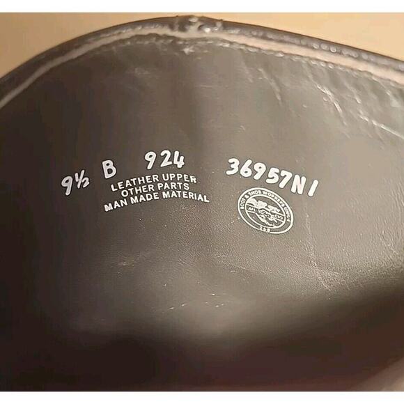 Mason 924 Velvet-Eez Beatle Boots Mens 9.5 B Black Leather Great Condition - Picture 6 of 7